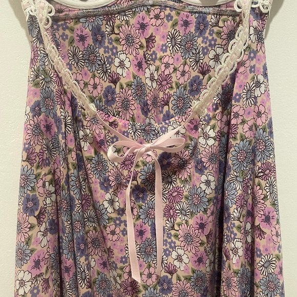 For Love and Lemons Purple Floral Willow Slip Dress Size Large - Picture 8 of 14